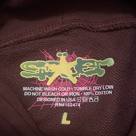 - Sp5der hoodie New size L - Picture 3 of 3